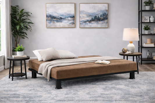 Callie Elegant Futon Lounger Sofa by Homelegance - Brown