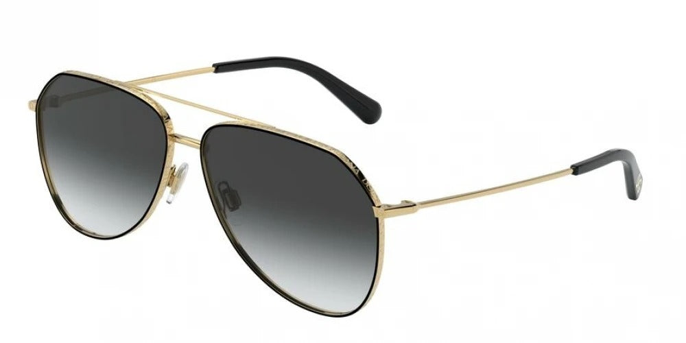 Dolce & Gabbana Gold/Black Women's Sunglasses