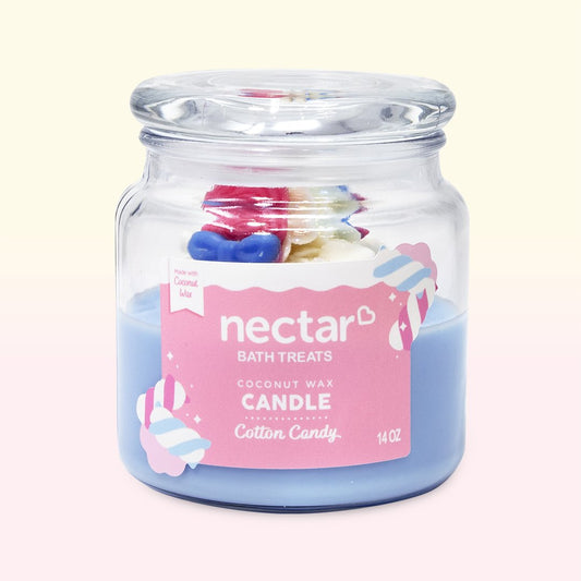 Nectar Bath Treats Cotton Candy Coconut Wax Candle