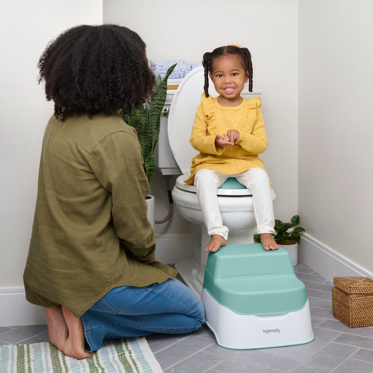 Ingenuity Prepare to Potty 3-in-1 System - Green/White