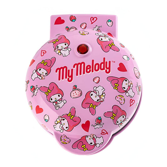 Uncanny Brands WM3/KIT/MY1 Hello Kitty My Melody Mini Waffle Maker - Pink/Black