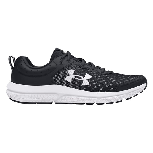 Under Armor Boy's Grade School UA Assert 10 Running Shoes (Size 3.5) - Black/White