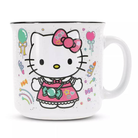 Sanrio Hello Kitty "Happy Birthday" 20 oz Ceramic Camper Mug - Multicolor