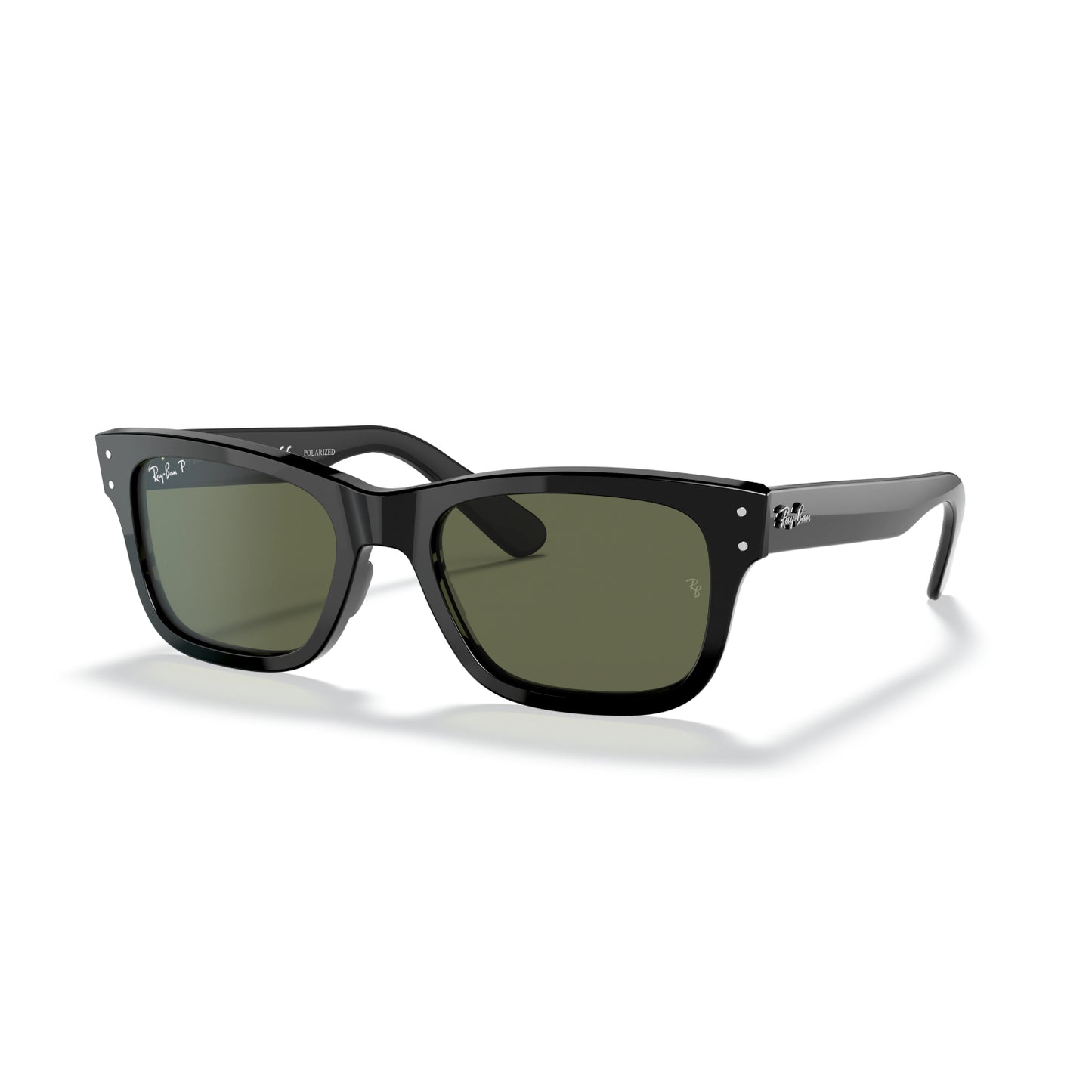 Ray Ban Mr Burbank Black Polar Green Sunglasses