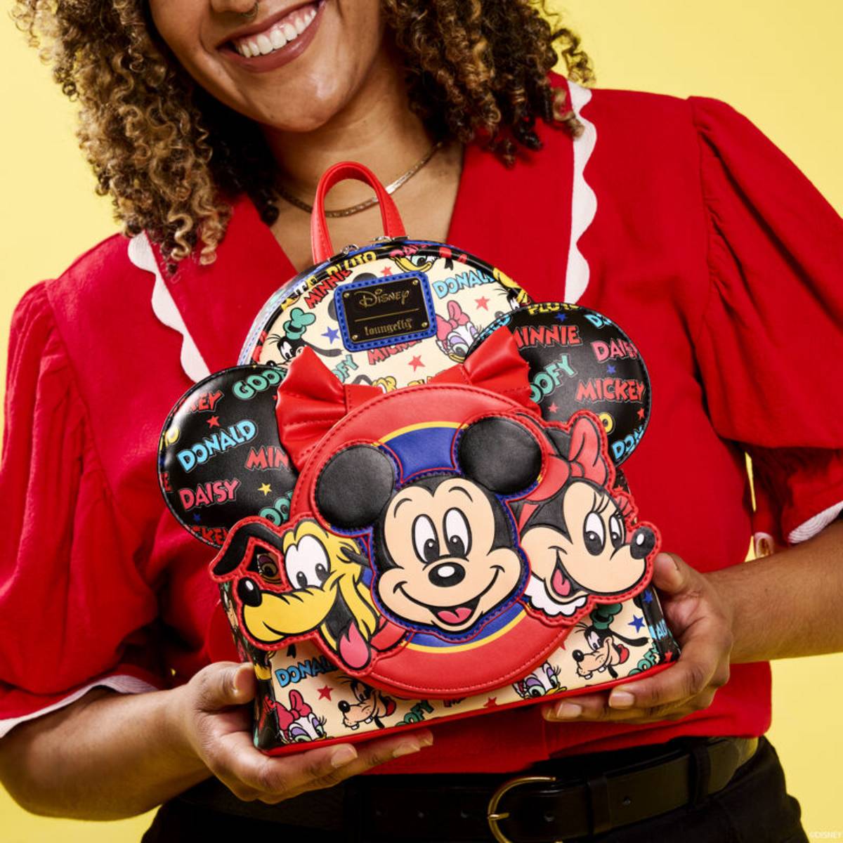 Disney Mickey and Friends Classic Mini Backpack With Ear Headband - Multicolor