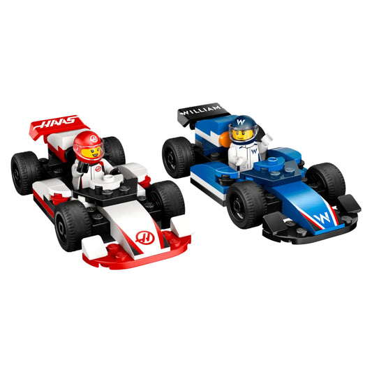 LEGO City Formula 1 Williams Racing & Haas F1 Race Cars Building Toy Set (92-Pieces)