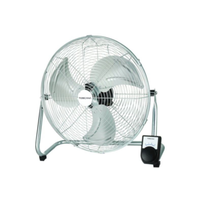 Ventilador Toscana de 18" de alta velocidad y 3 velocidades con asa Cary - Cromado