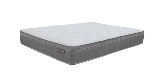 Comfort Bedding Supreme Euro Top Mattress - White/Gray