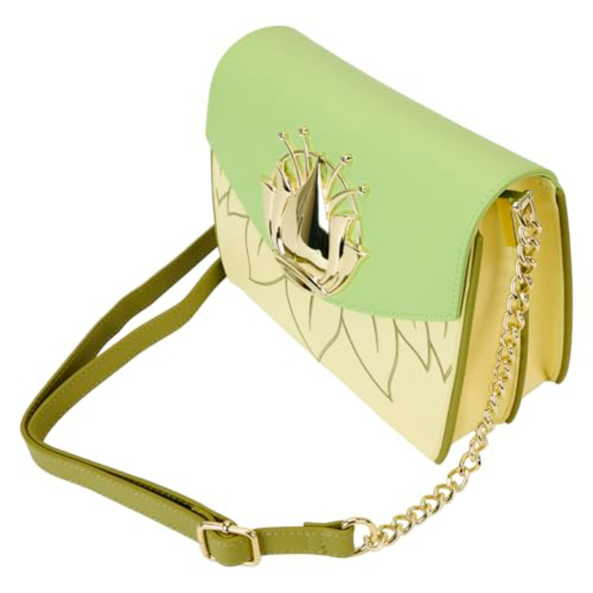 Loungefly Disney The Princess And The Frog 15th Anniversary Cosplay Crossbody Bag - Green/Yellow