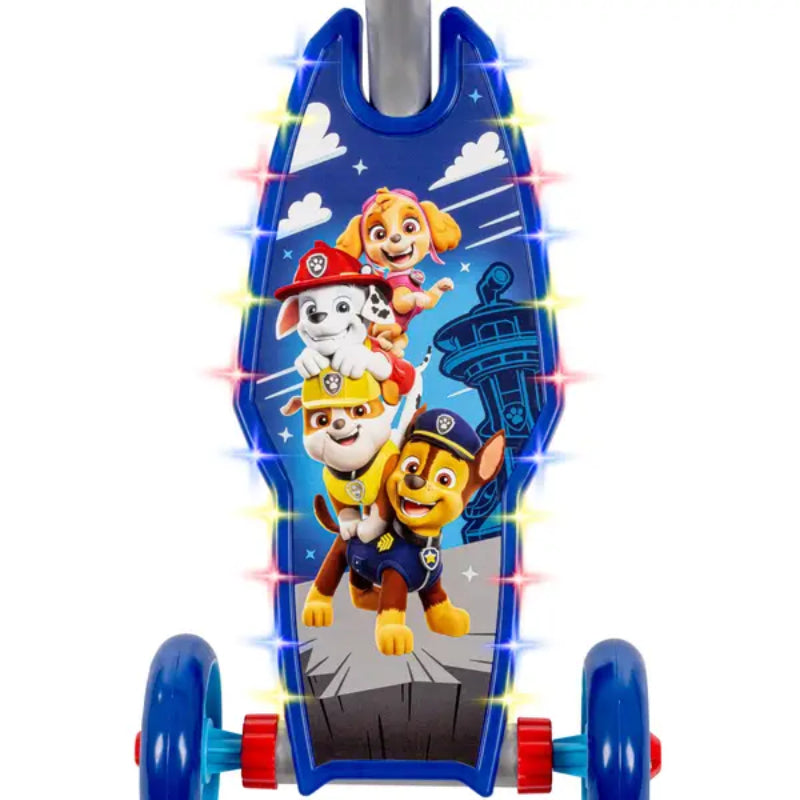 Huffy Paw Patrol 3-Wheel Scooter with LED Lights - Blue