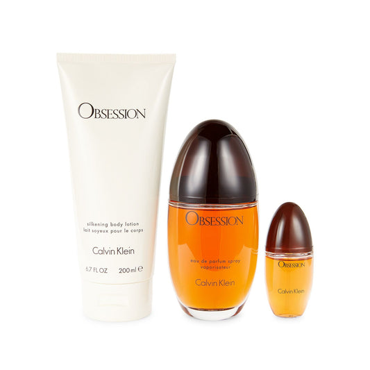 Calvin Klein Obsession Women's (3-Piece) Eau de Parfum Gift Set