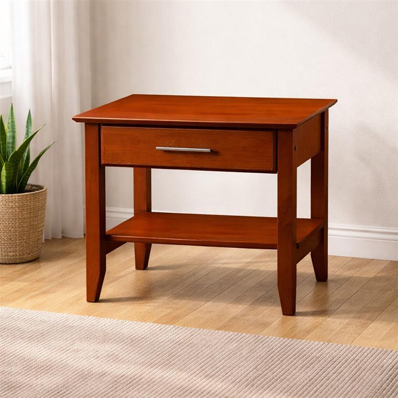 Tope Nightstand with 1-Drawer by Best Home - Brown
