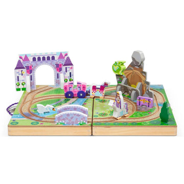Melissa & Doug Take-Along Kingdom Play Set with Storage Case (19-Pieces)