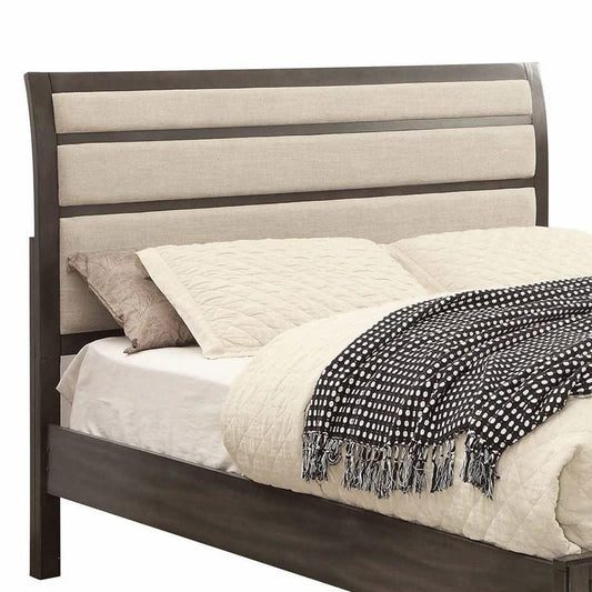FOA Berenice Queen Bed Headboard With Fabric