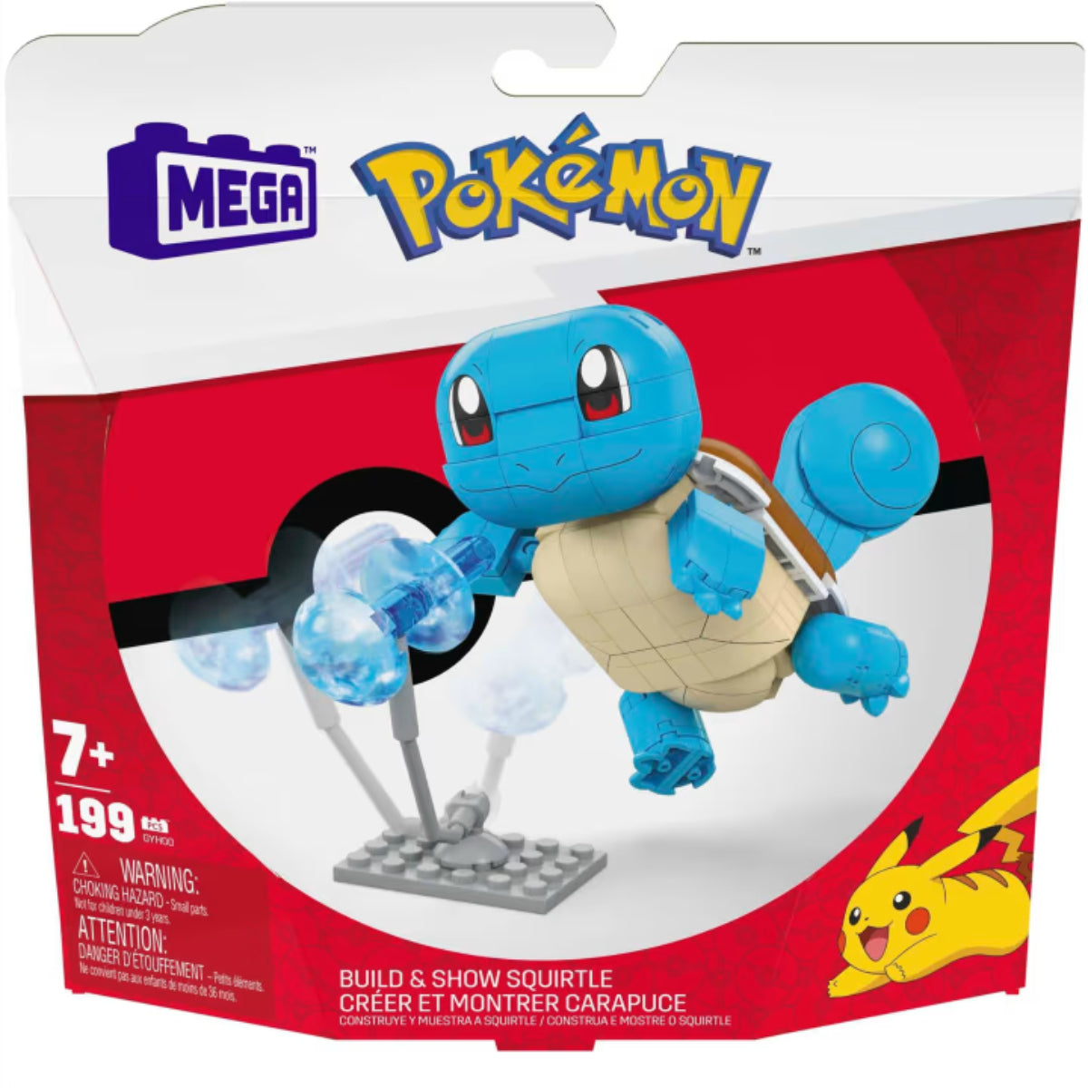 Mega PokÃƒÂ©mon Show Squirtle Building Toy Set (199 Pieces)
