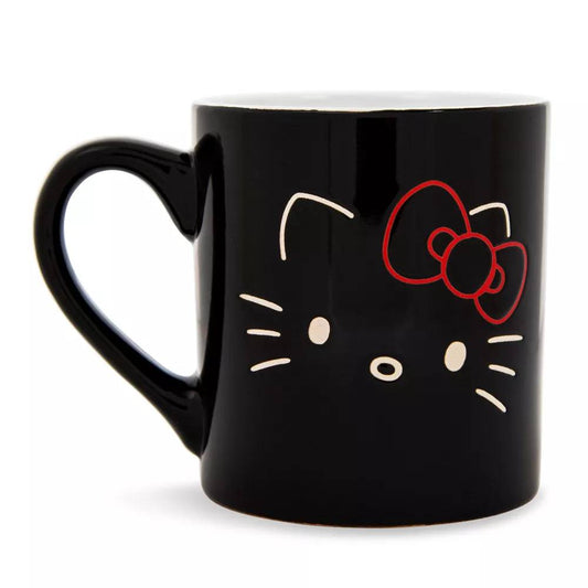 Sanrio Hello Kitty 14 oz Ceramic Wax Resist Mug - Black