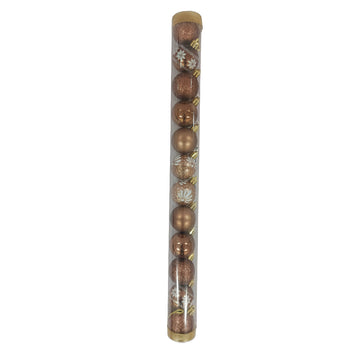 Gansu 10cm Christmas Ball Ornaments (12-Piece) - Assorted