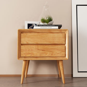 Wooden Rectangle Nightstand by Best Home