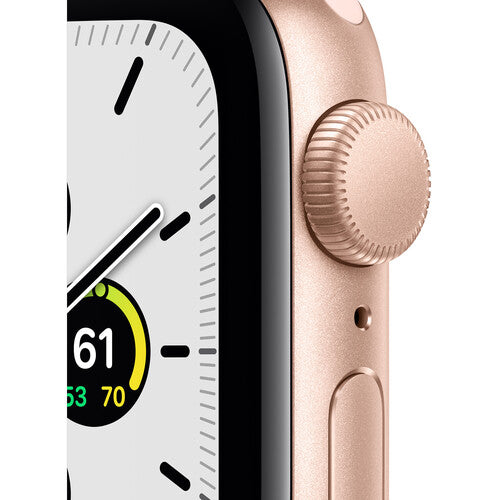 Apple Watch SE (GPS) 40mm Gold Aluminum Case with Pink Sand Sport Band - Gold