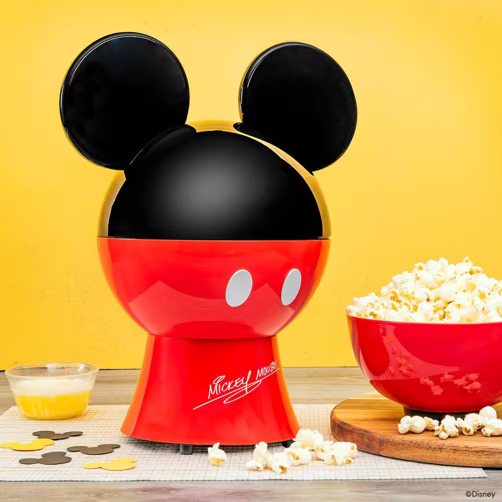 Uncanny Brands POPDIMMM1 Disney Mickey Mouse Popcorn Maker - Red/Black