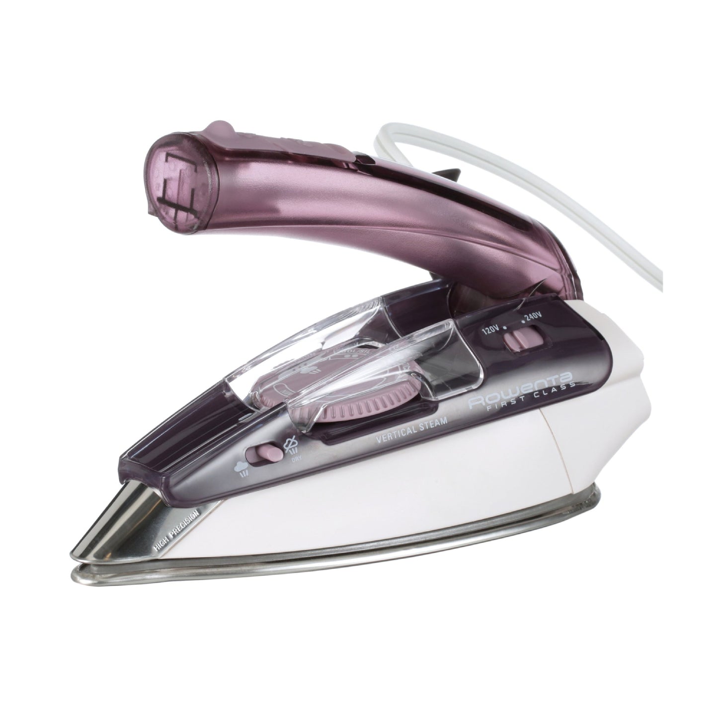 Rowenta Pro Compact Soleplate Steam Iron - Purple