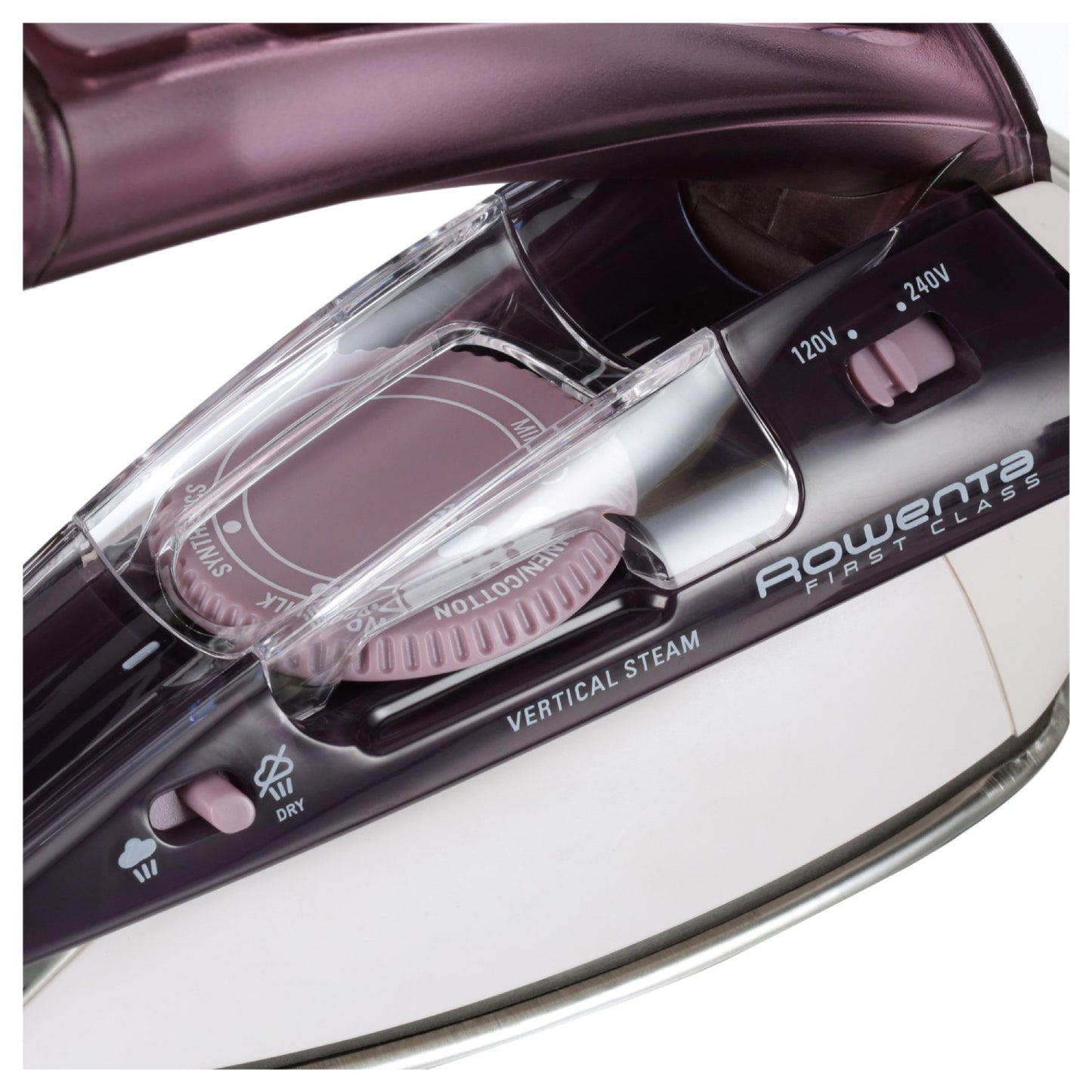 Rowenta Pro Compact Soleplate Steam Iron - Purple