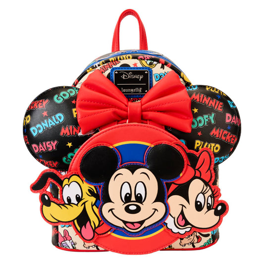 Disney Mickey and Friends Classic Mini Backpack With Ear Headband - Multicolor