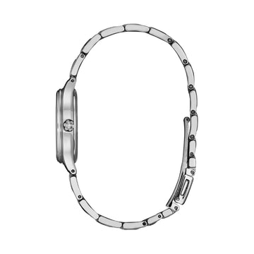 Citizen Eco-Drive Disney Mickey Mouse and Minnie Mouse Women's 29.2mm Silver Bracelet Watch - Gray Dial