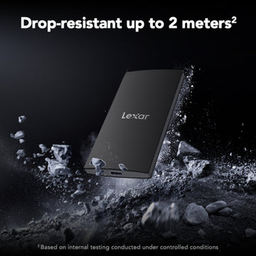 Lexar LSL30000 2TB SL300 USB 3.2 Gen 2 Portable SSD - Black