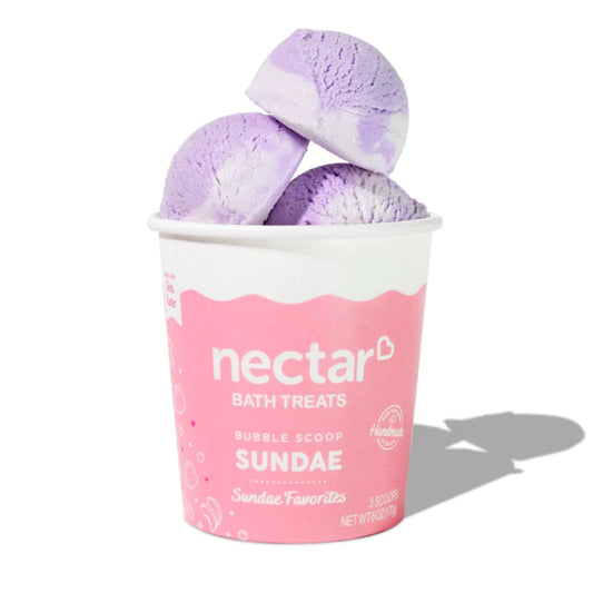 Nectar Bath Treats Lavender Rose Bubble Scoop Sundae