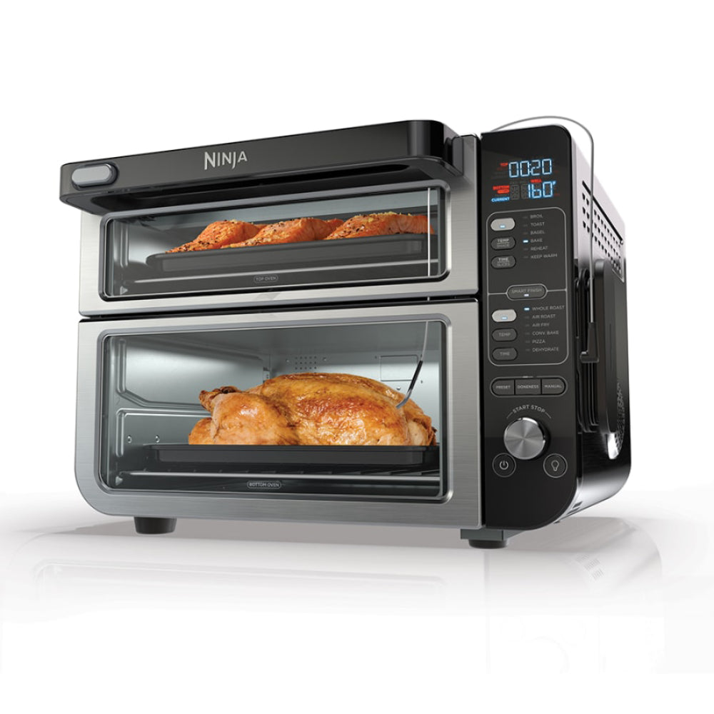 Horno doble inteligente Ninja DCT451 12 en 1 - Acero inoxidable/negro