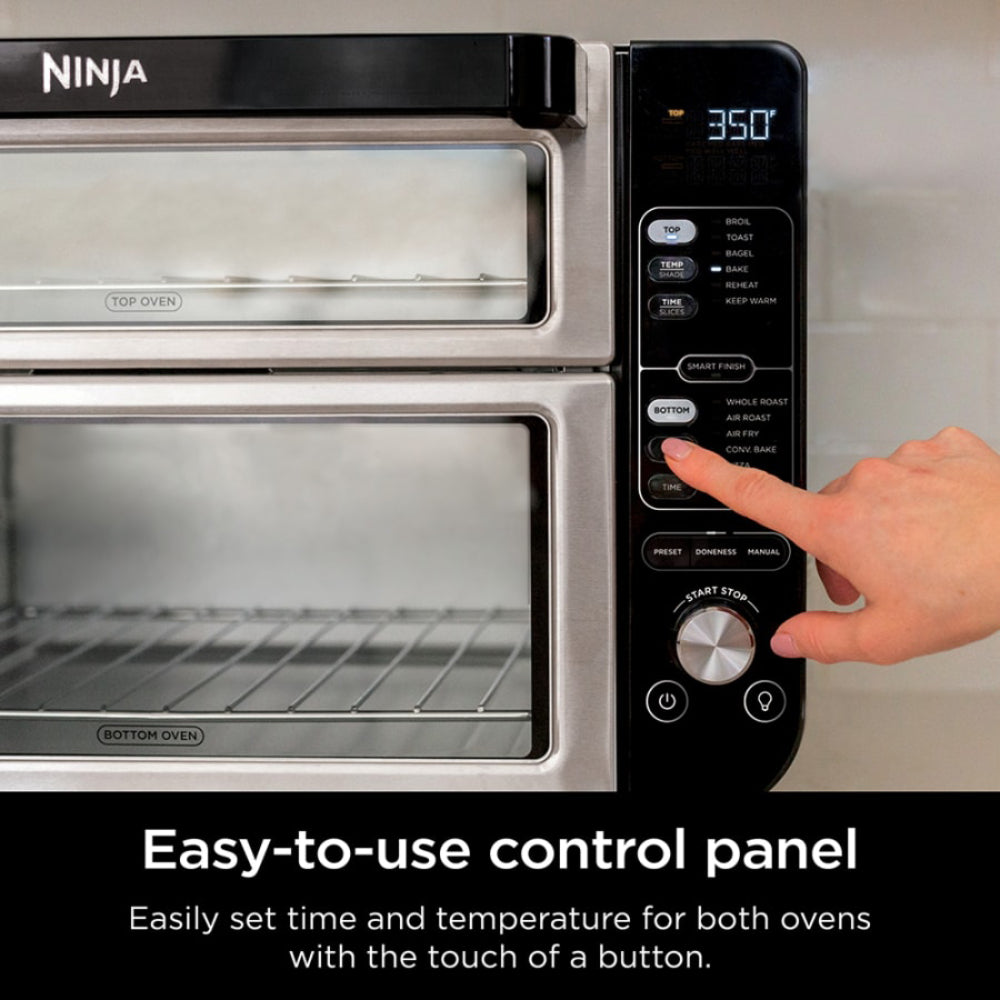 Horno doble inteligente Ninja DCT451 12 en 1 - Acero inoxidable/negro