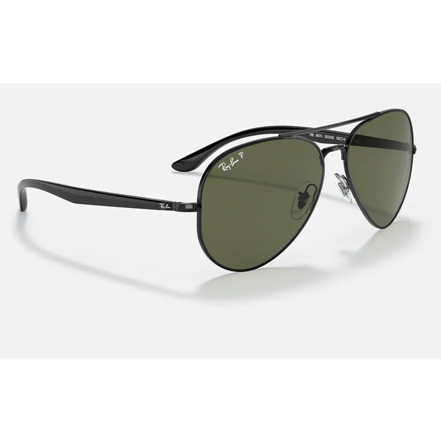 Ray Ban Black Green Polar Sunglasses