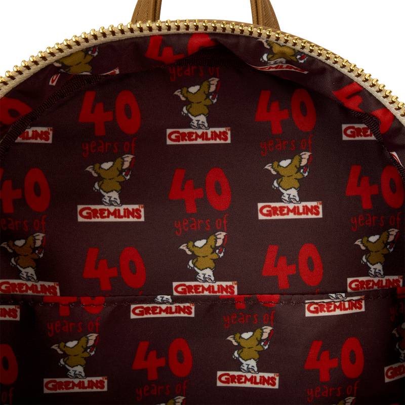 Warner Bros Gremlins 40th Anniversary Gizmo Mogwai Box Mini Backpack - Brown