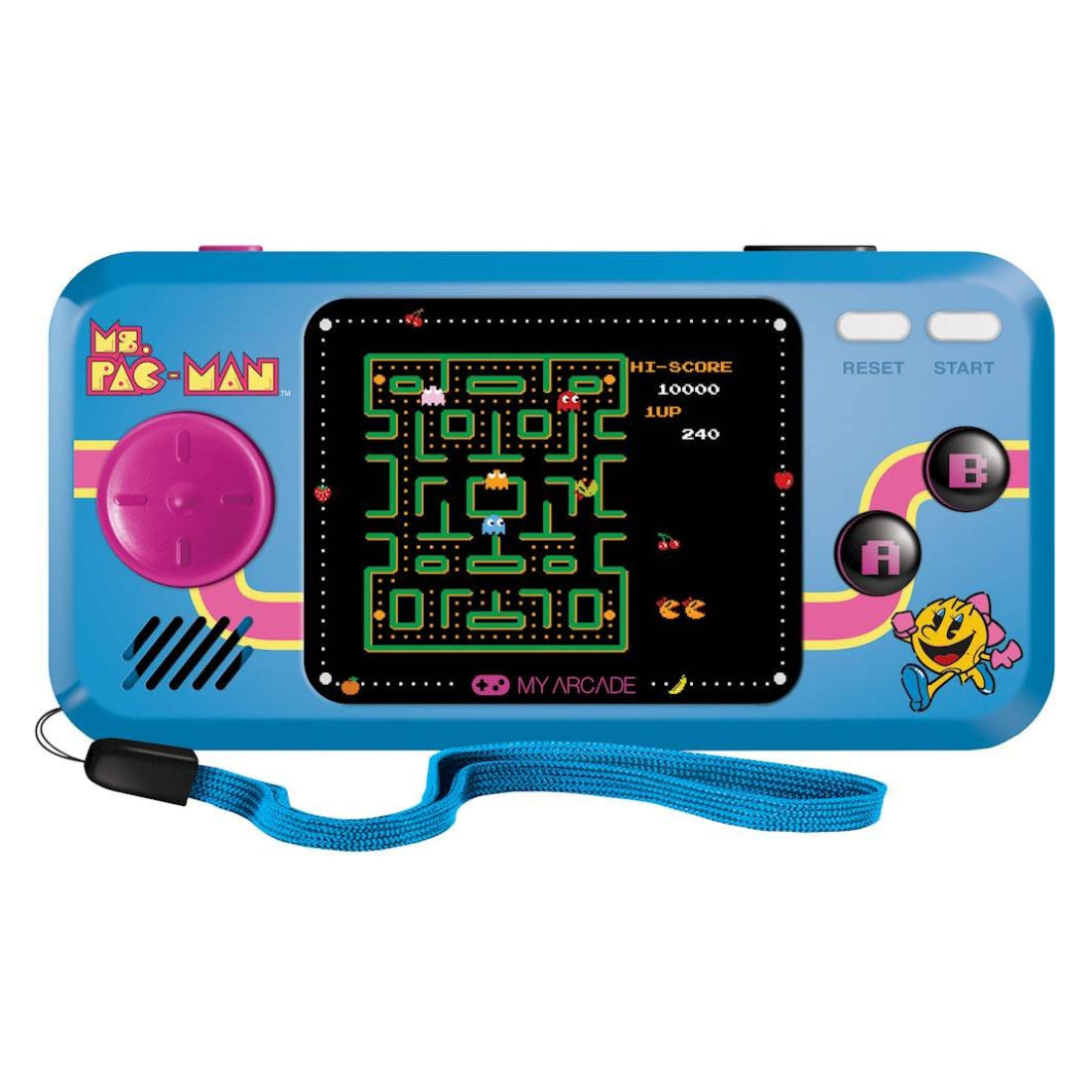 My Arcade Ms. Pac-Man Pocket Player - Blue - Curacao