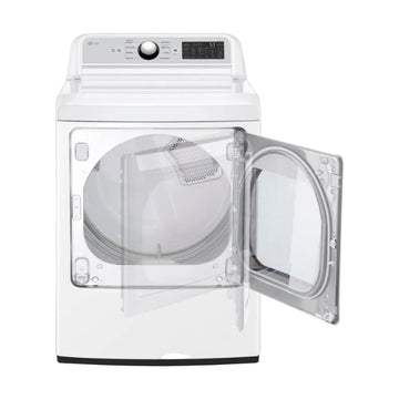 Secadora a gas inteligente LG DLG7401WE EasyLoad de 7,3 pies cúbicos, color blanco