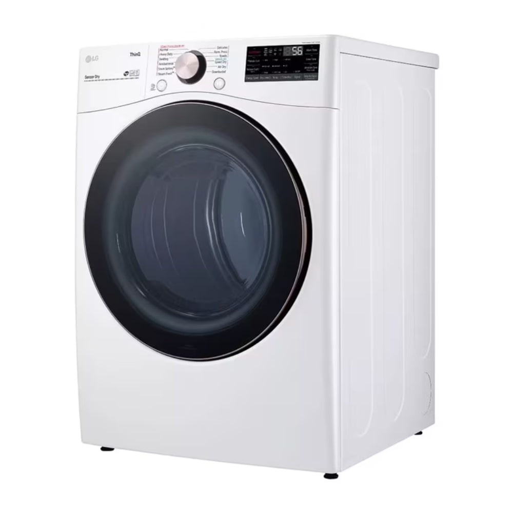 LG DLGX4001W 7.4 cu. ft. Smart Front Load Gas Dryer with TurboSteam and Built-in Intelligence - White