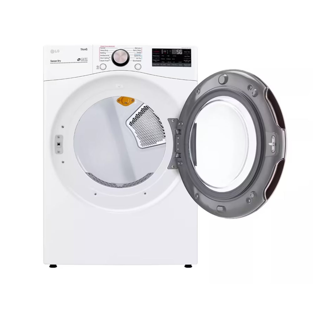 LG DLGX4001W 7.4 cu. ft. Smart Front Load Gas Dryer with TurboSteam and Built-in Intelligence - White