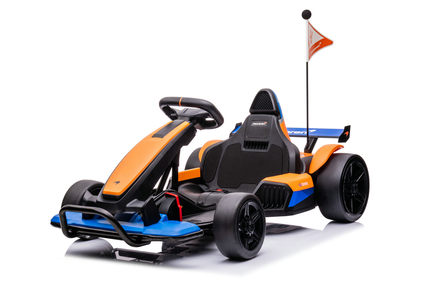 Kart McLaren de 24 V con licencia pintado de color naranja