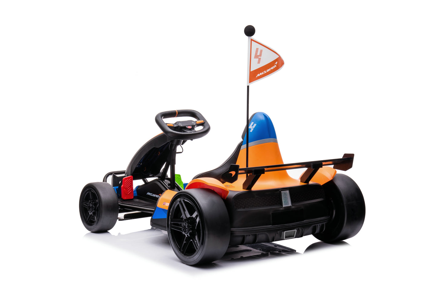 Kart McLaren de 24 V con licencia pintado de color naranja