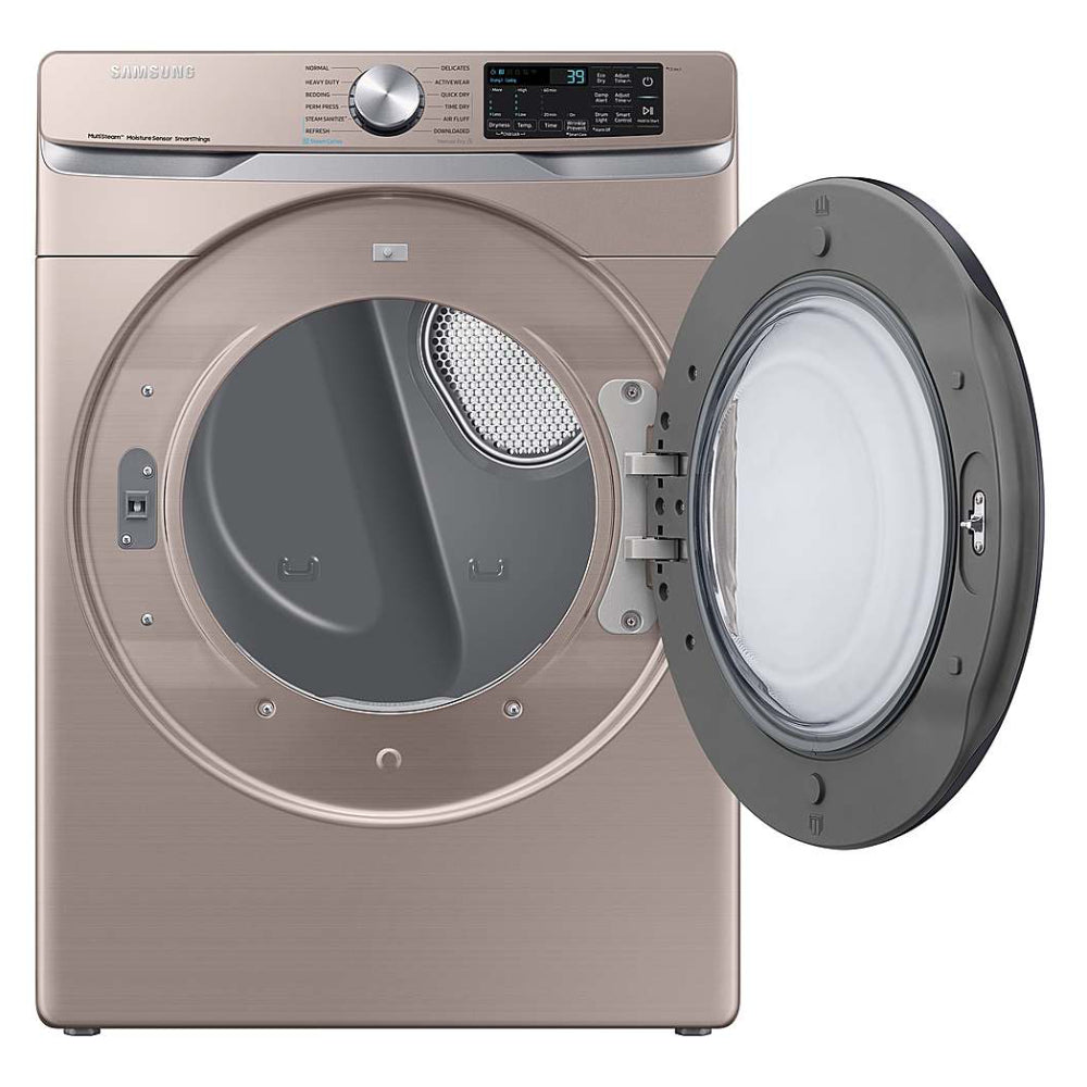 Secadora a gas inteligente Samsung DVG45B6300C de 7,5 pies cúbicos con Steam Sanitize+ - Champán