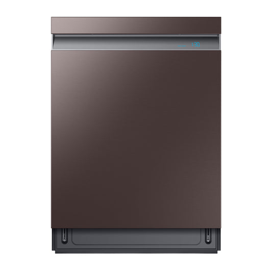 Samsung Bespoke DW80R9950UT 24" Smart 39dBA Dishwasher with Linear Wash - Fingerprint Resistant Tuscan Steel - Curacao