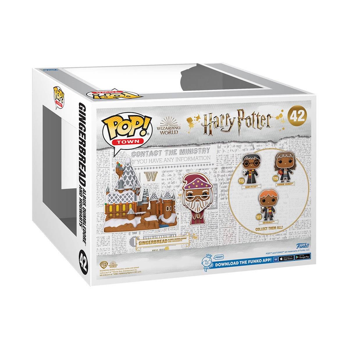 Funko Pop! Town Gingerbread Albus Dumbledore and Hogwarts Figure