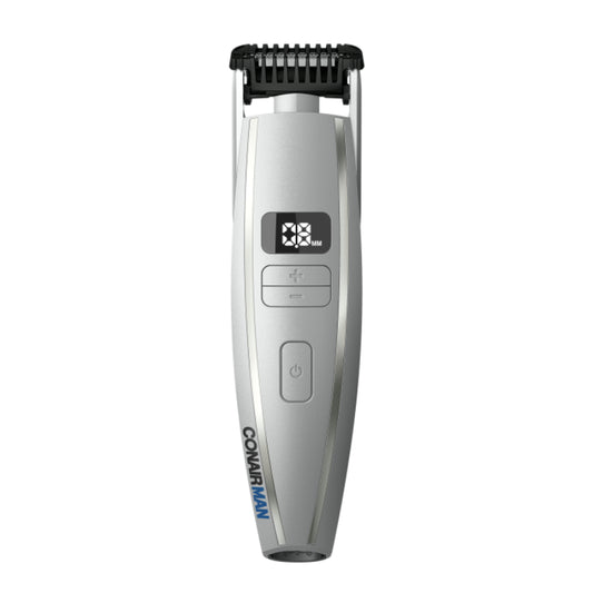 Conair ConairMan Men's Close Trim Precision Flex Head Beard and Stubble Trimmer - Silver