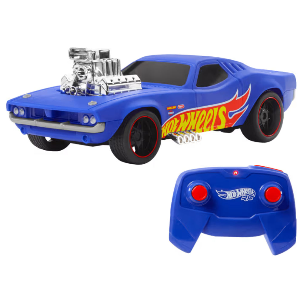 Hot Wheels 1:16 Scale RC Rodger Dodger Toy Car with Remote Control