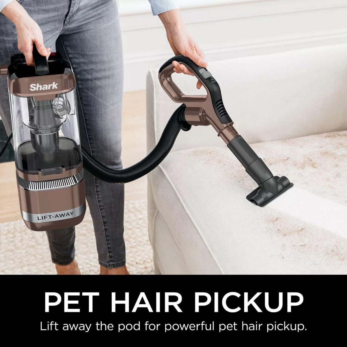 Shark LA455 Rotator Upright Vacuum with Self-Cleaning Brushroll - Brown