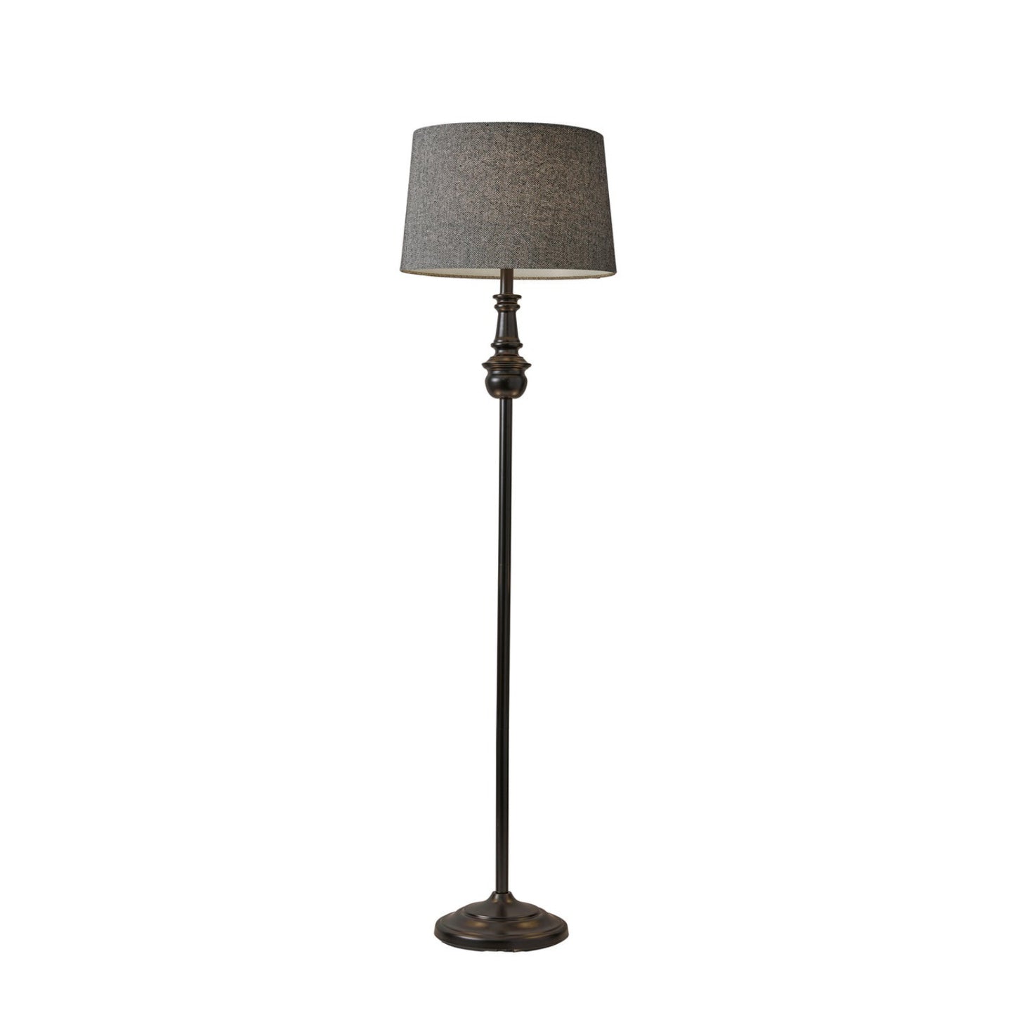 Adesso Charles Floor Lamp, Black