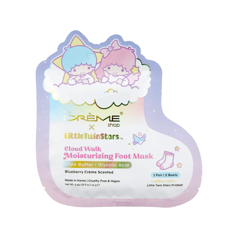 The Crème Shop x Sanrio Little Twin Stars Cloud Walk Moisturizing Foot Mask