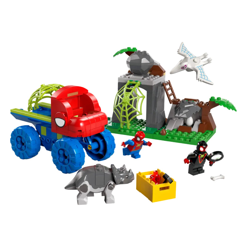 LEGO Marvel Spidey And His Amazing Friends Team Spidey Dino Crawler Rescue Building Toy Set (136-Pieces)
