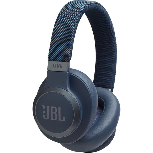 JBL Live 650BTNC Wireless Over-Ear Headphones-Blue